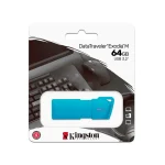Memoria Flash USB DataTraveler Exodia M, 64GB USB 3.2 Gen 1 (Tipo-A) Neon Aqua Blue (Azul)